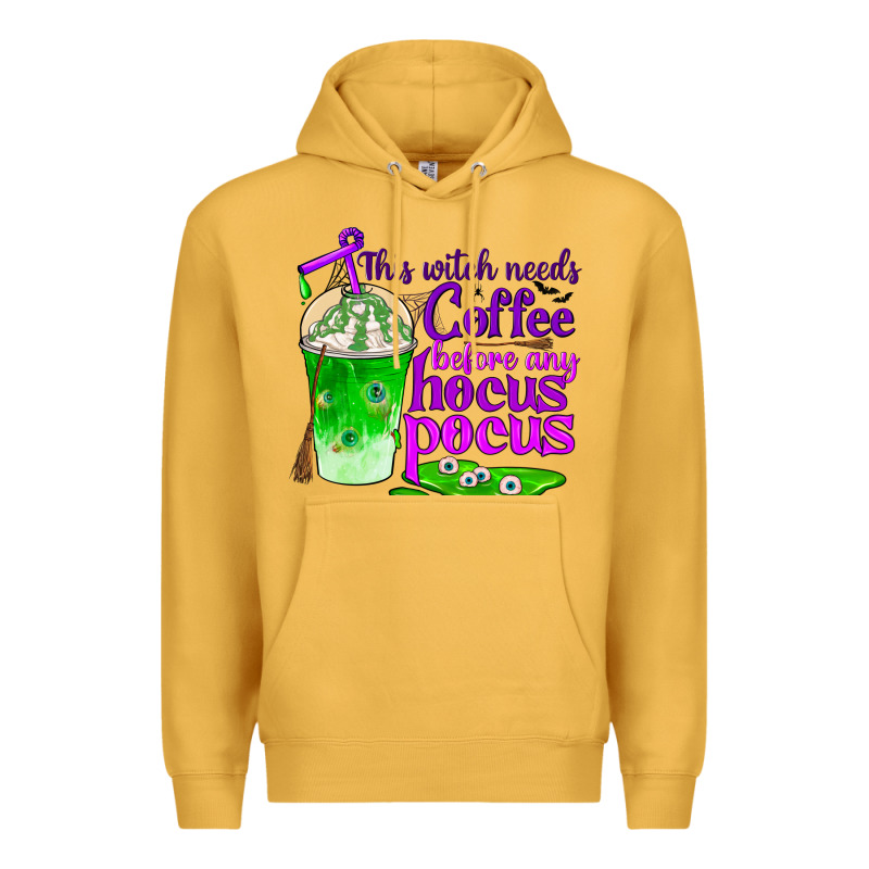 This Witch Needs Coffee Before Any Hocus Pocus Premium Hoodie by BundleAndBundleShop | Teevron