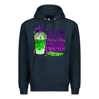 Navy this witch needs coffee before any hocus pocus Premium Hoodie - BundleAndBundleShop