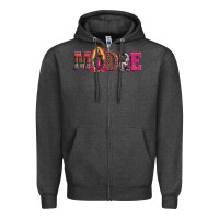 Charcoal Heather madre our lady of guadalupe Zipper Hoodie - Artiststas