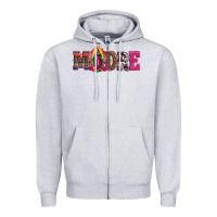 Heather Grey madre our lady of guadalupe Zipper Hoodie - Artiststas