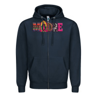 Navy madre our lady of guadalupe Zipper Hoodie - Artiststas