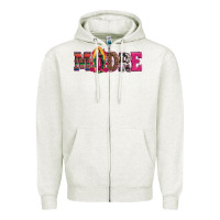 Oatmeal Heather madre our lady of guadalupe Zipper Hoodie - Artiststas