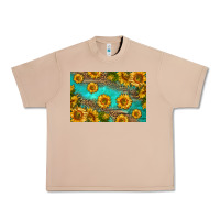 Burro western sunflowers skinny metal can holder Urban Heavy Tee - HRA Design Shop