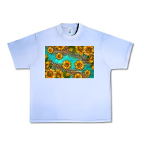 Grape Ice western sunflowers skinny metal can holder Urban Heavy Tee - HRA Design Shop
