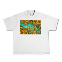 Lunar Rock western sunflowers skinny metal can holder Urban Heavy Tee - HRA Design Shop