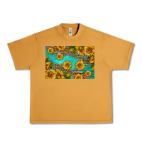 Peanut Butter western sunflowers skinny metal can holder Urban Heavy Tee - HRA Design Shop