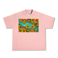 Salmon western sunflowers skinny metal can holder Urban Heavy Tee - HRA Design Shop