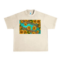 Sandshell western sunflowers skinny metal can holder Urban Heavy Tee - HRA Design Shop