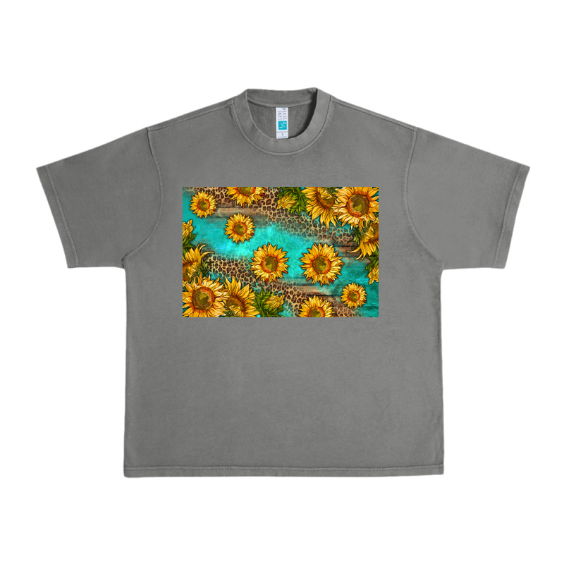 Western Sunflowers Skinny Metal Can Holder Urban Heavy Tee by HRA Design Shop | Teevron