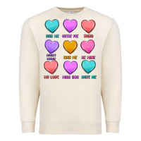 Sandshell valentine's day candy hearts Premium Sweatshirt - MaliasSmallBusiness