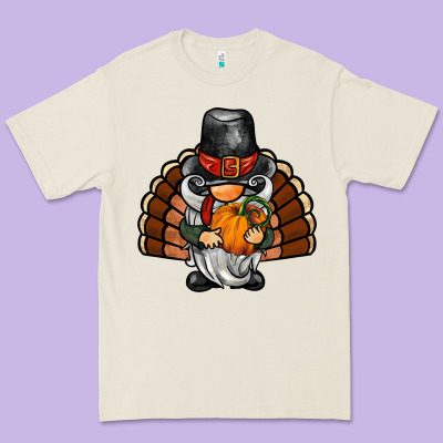 Thanksgiving Turkey Gnome Premium Tee Designed By Barkaloodesign