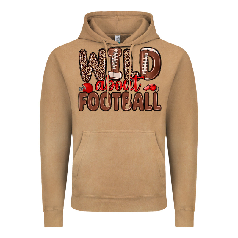 Wild About Football Vintage Hoodie by Zillion Design Studio | Teevron