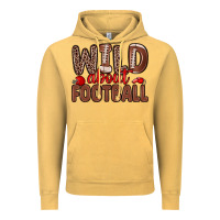 Vintage Mustard wild about football Vintage Hoodie - Zillion Design Studio