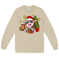 Mushroom little cute christmas cow Long Sleeve Tee - AdoDesignShop
