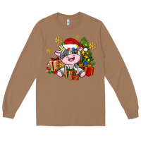 Toasted Coconut little cute christmas cow Long Sleeve Tee - AdoDesignShop