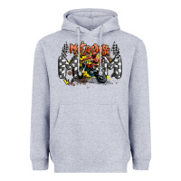 Heather Grey motocross mom Heavyweight Hoodie - MaliasSmallBusiness