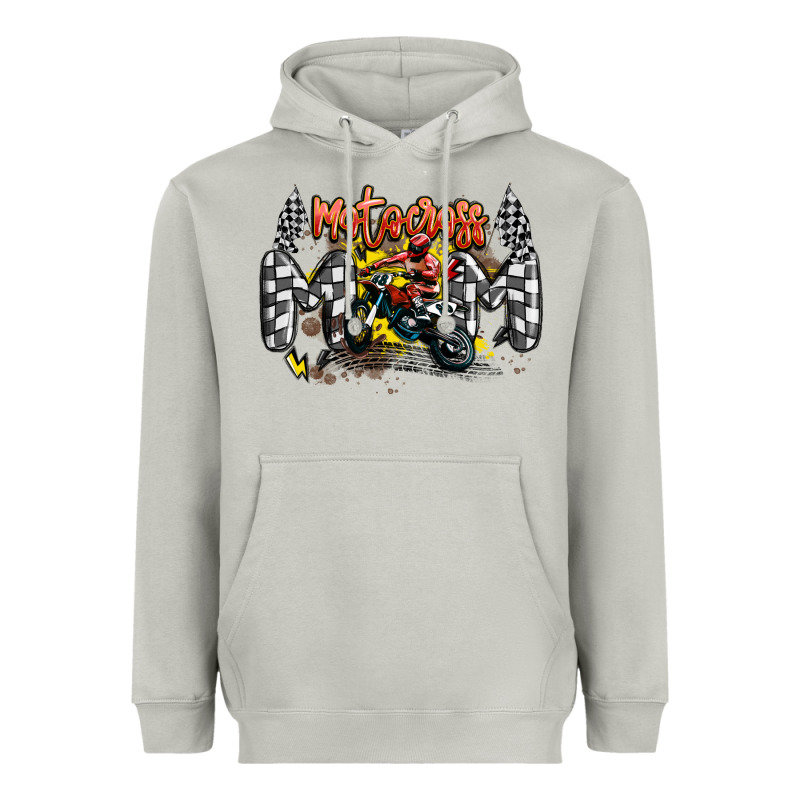 Motocross Mom Heavyweight Hoodie by MaliasSmallBusiness | Teevron