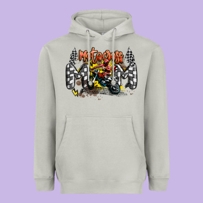 Motocross Mom Heavyweight Hoodie Designed By Maliassmallbusiness