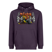 Plum motocross mom Heavyweight Hoodie - MaliasSmallBusiness