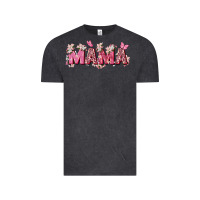 Vintage Black pink flowers mama Vintage Tee - Zillion Design Studio