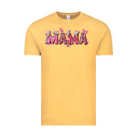 Vintage Mustard pink flowers mama Vintage Tee - Zillion Design Studio