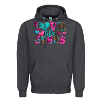 Smoke love like jesus valentine's day Zipper Hoodie - AdoDesignShop