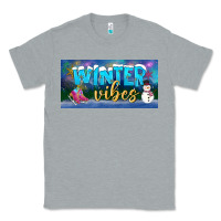 Heather Grey winter vibes license plate Classic Tee - BundleAndBundleShop