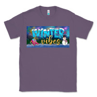 Lavender winter vibes license plate Classic Tee - BundleAndBundleShop