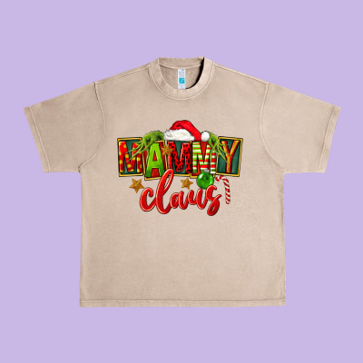Christmas Mammy Claus Urban Heavy Tee Designed By Fadigitalartstudio