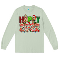 Matcha happy 2022 with christmas tree cake Long Sleeve Tee - AdoDesignShop
