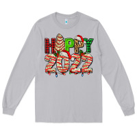 Moon Dust happy 2022 with christmas tree cake Long Sleeve Tee - AdoDesignShop