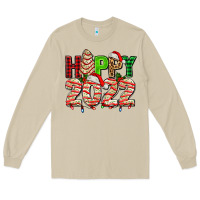 Mushroom happy 2022 with christmas tree cake Long Sleeve Tee - AdoDesignShop