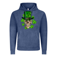 Vintage Denim st. patrick's day skull Vintage Hoodie - RanaPortraitStore