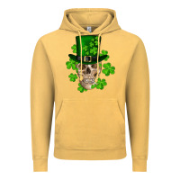 Vintage Mustard st. patrick's day skull Vintage Hoodie - RanaPortraitStore