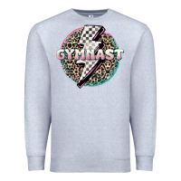 Heather Grey gymnast Premium Sweatshirt - MaliasSmallBusiness
