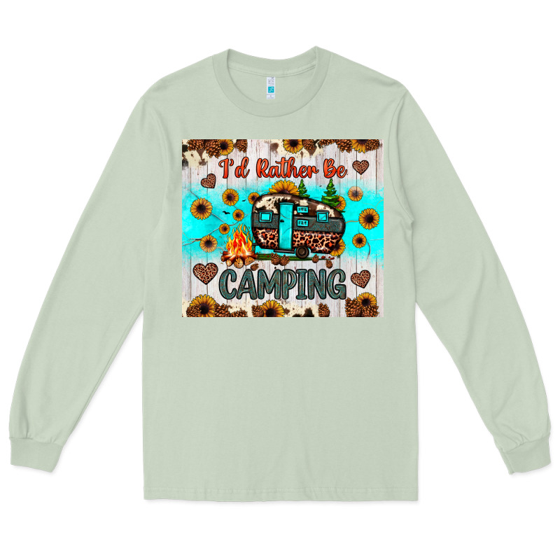 I’d Rather Be Camping Long Sleeve Tee by JahusDesignShop | Teevron