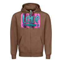 Chestnut love corinthians 13 valentine's day brushstroke Zipper Hoodie - AdoDesignShop