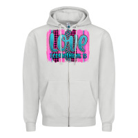 Dove Grey love corinthians 13 valentine's day brushstroke Zipper Hoodie - AdoDesignShop