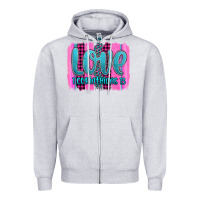 Heather Grey love corinthians 13 valentine's day brushstroke Zipper Hoodie - AdoDesignShop