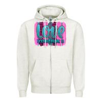 Oatmeal Heather love corinthians 13 valentine's day brushstroke Zipper Hoodie - AdoDesignShop