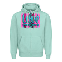 Love Corinthians 13 Valentine's Day Brushstroke Zipper Hoodie | Teevron