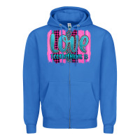 True Royal love corinthians 13 valentine's day brushstroke Zipper Hoodie - AdoDesignShop