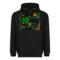 Black st. patricks day doodle Heavyweight Hoodie - MaliasSmallBusiness
