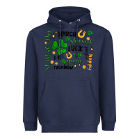 Navy st. patricks day doodle Heavyweight Hoodie - MaliasSmallBusiness