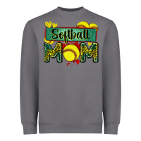 Storm softball mom with leopard Heavyweight Sweatshirt - Zillion Design Studio