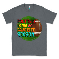Charcoal Heather football is my favorite season Classic Tee - BundleAndBundleShop