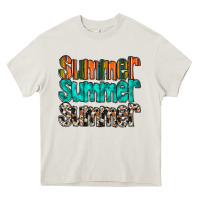 Cream summer western Heavy Core Tee - RacoonDesign