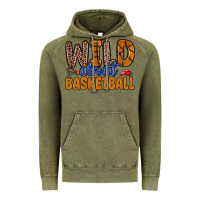 Vintage Olive wild about basketball Vintage Hoodie - Zillion Design Studio