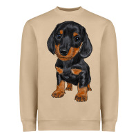 Mushroom dachshund puppy Heavyweight Sweatshirt - RanaPortraitStore
