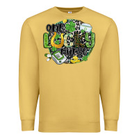 Antique Gold one lucky nurse Premium Sweatshirt - MaliasSmallBusiness